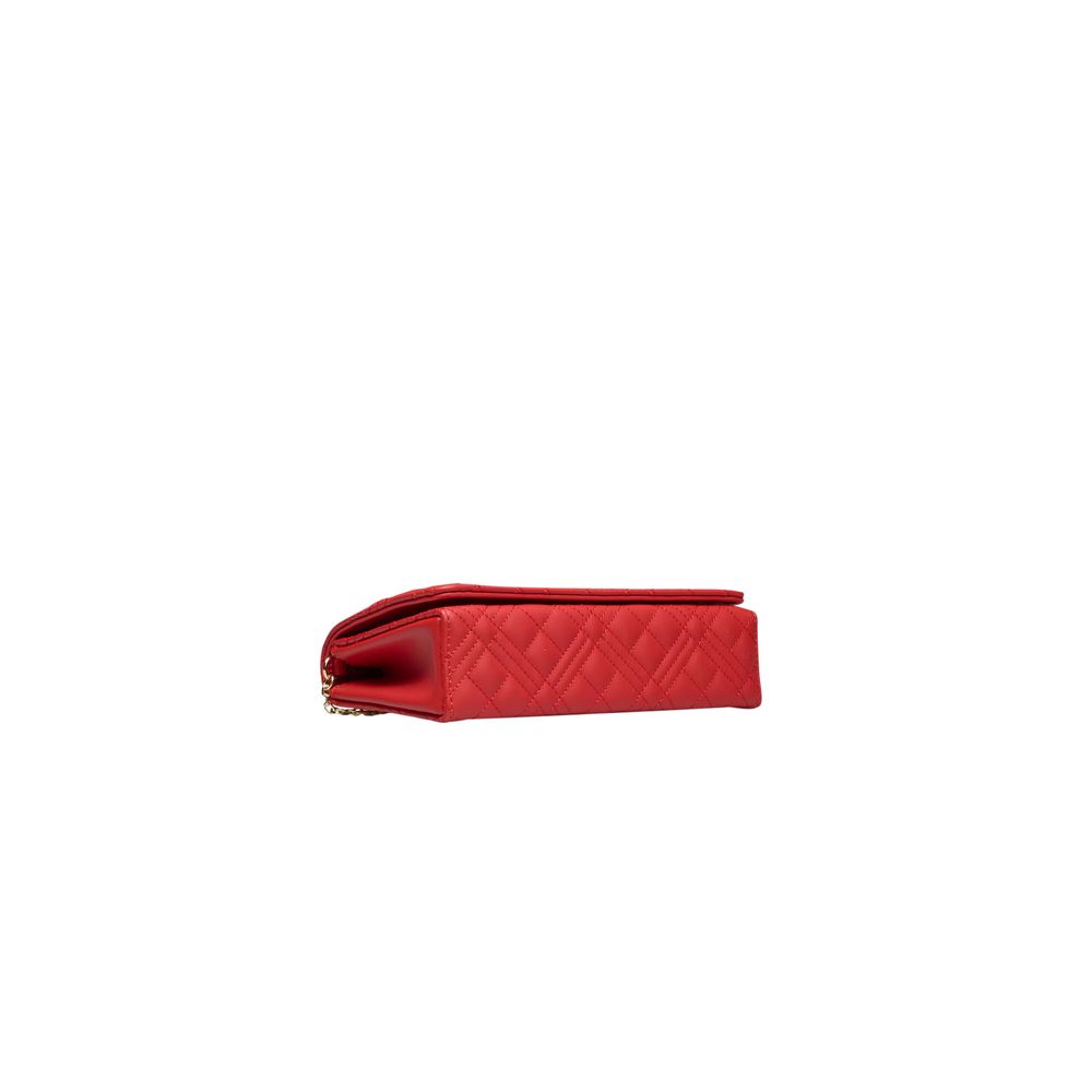 Love Moschino Rote Polyethylen-Kreuztasche