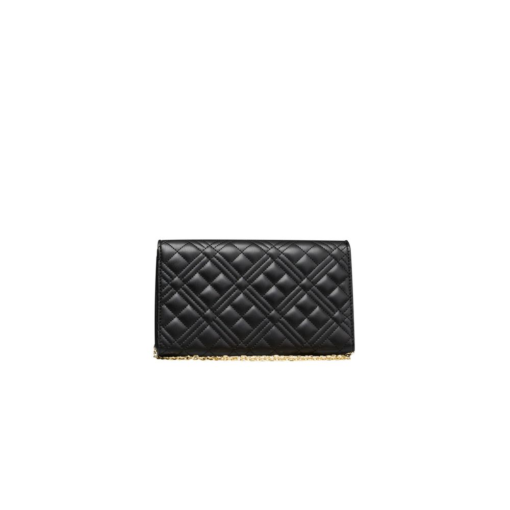 Love Moschino Schwarze Polyethylen-Kreuztasche