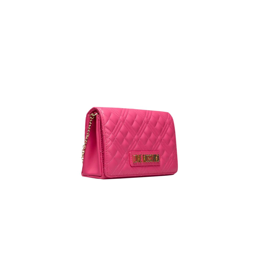 Love Moschino Fuchsia Polyethylen Crossbody Tasche