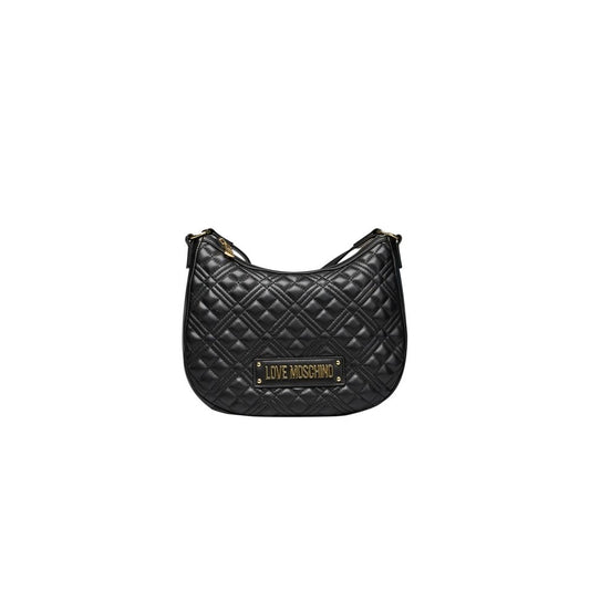 Love Moschino Schwarze Polyethylen-Kreuztasche