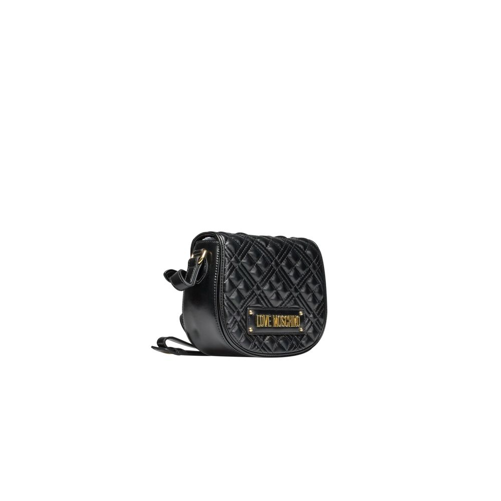 Love Moschino Schwarze Polyethylen-Kreuztasche