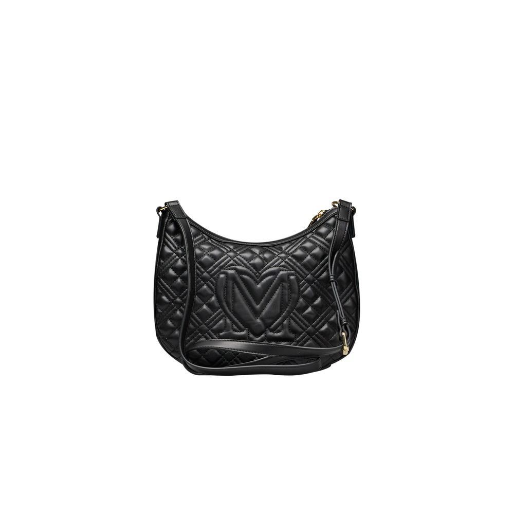 Love Moschino Schwarze Polyethylen-Kreuztasche