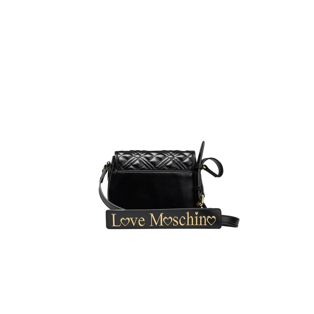 Love Moschino Schwarze Polyethylen-Kreuztasche