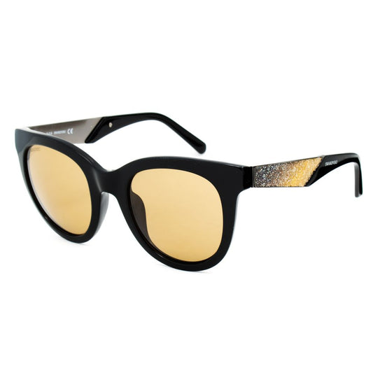 Swarovski Schwarze Plastiksonnenbrille