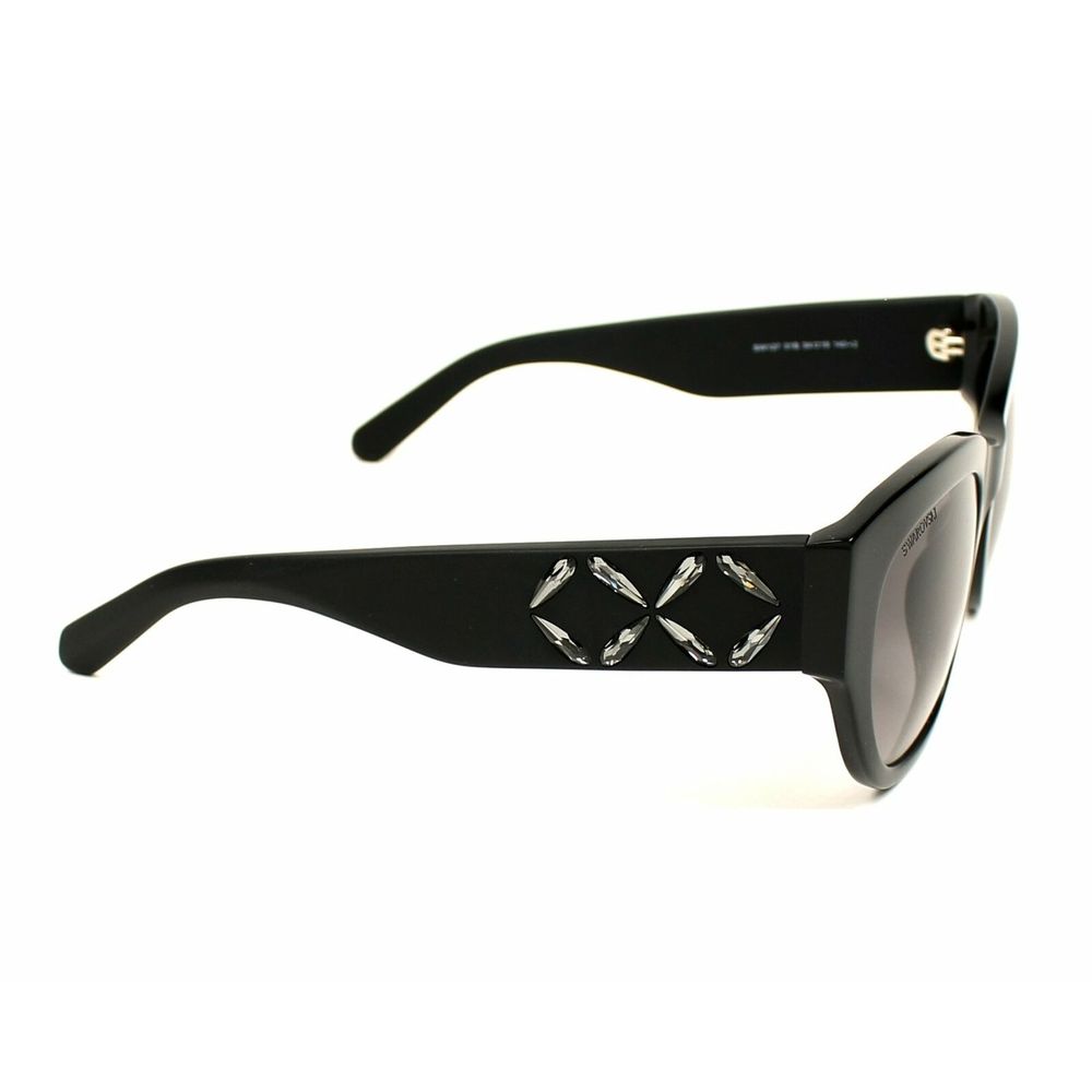 Swarovski Schwarze Plastiksonnenbrille