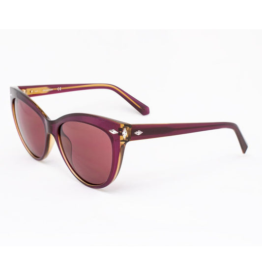 Swarovski Kunststoff-Sonnenbrille in Bordeaux