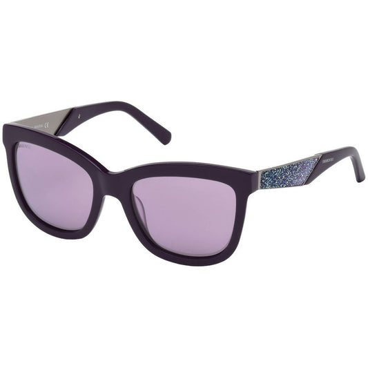 Swarovski Lila Kunststoff-Sonnenbrille