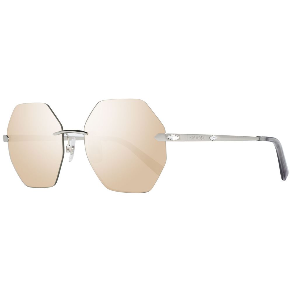 Swarovski Silberne Metall-Sonnenbrille