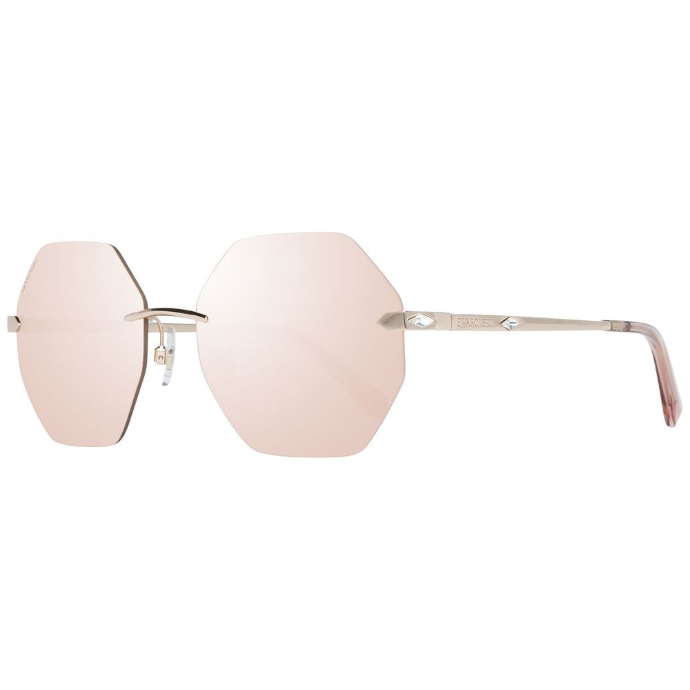 Swarovski Goldene Metall-Sonnenbrille