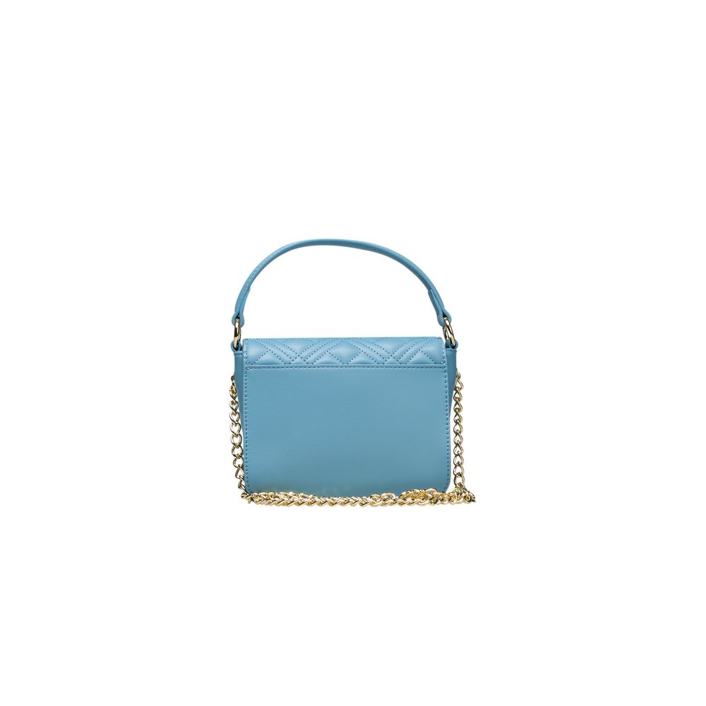 Love Moschino Hellblaue Polyethylen-Handtasche