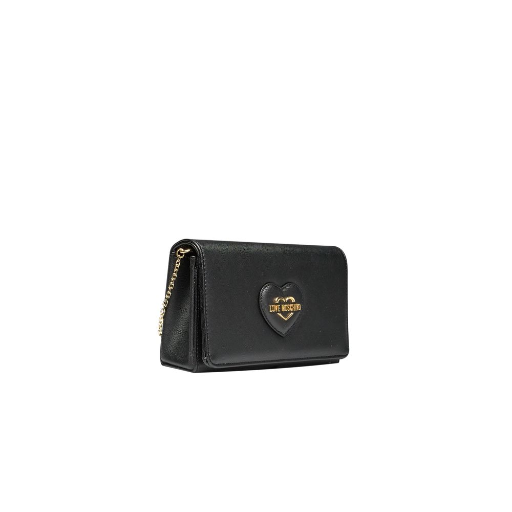 Love Moschino Schwarze Polyethylen-Kreuztasche