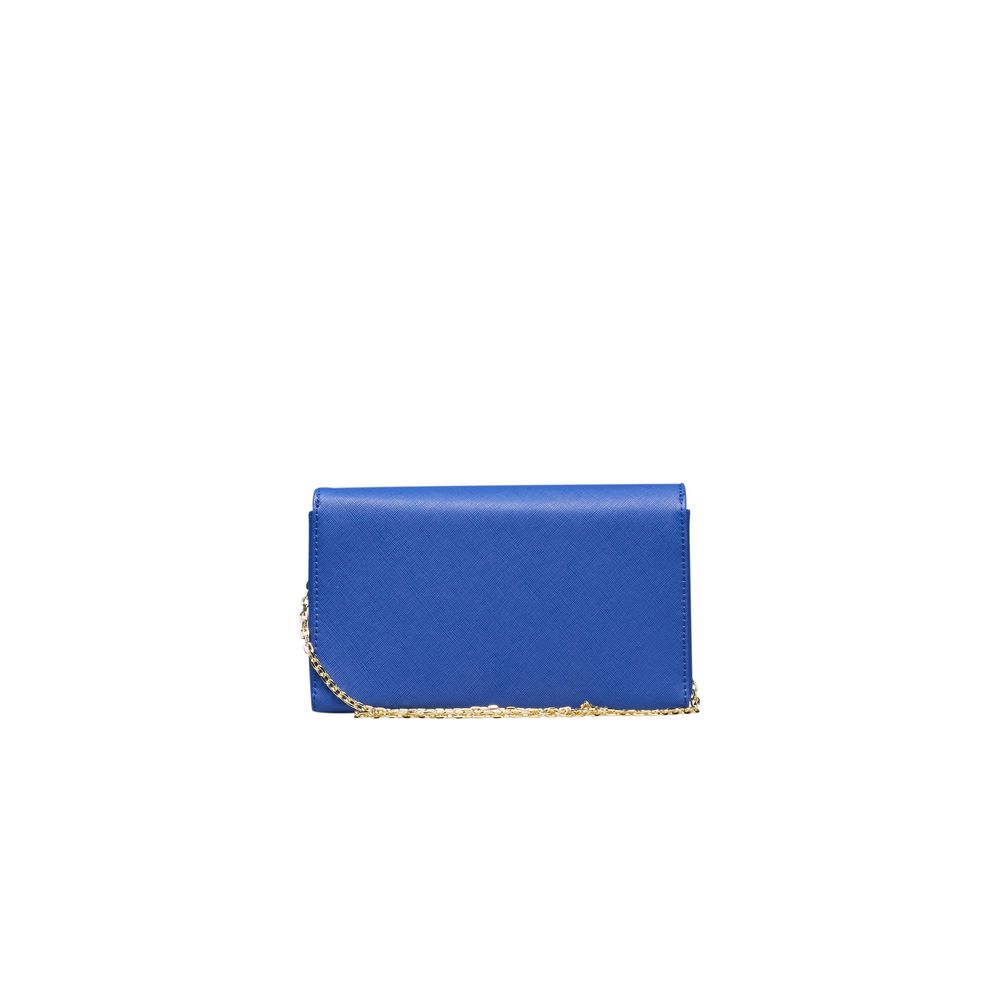 Love Moschino Blaue Polyethylen-Kreuztasche