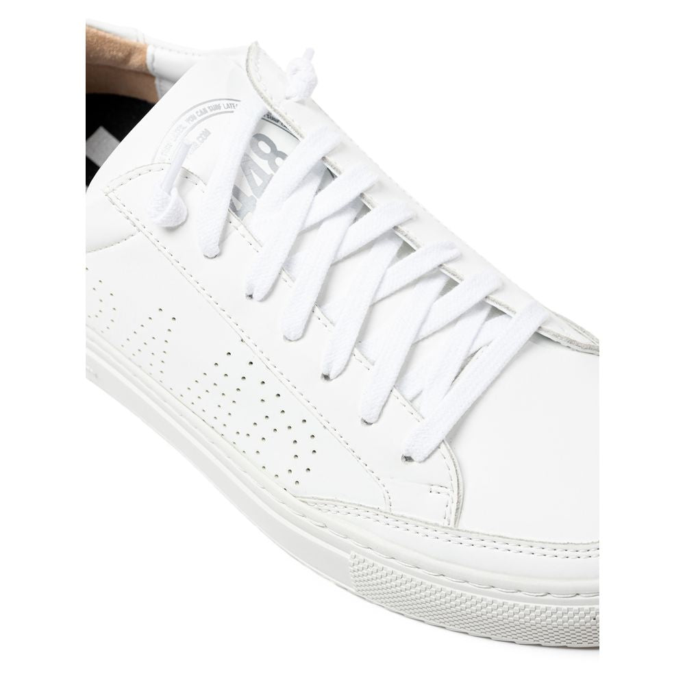 P448 Weißes Leder Sneaker