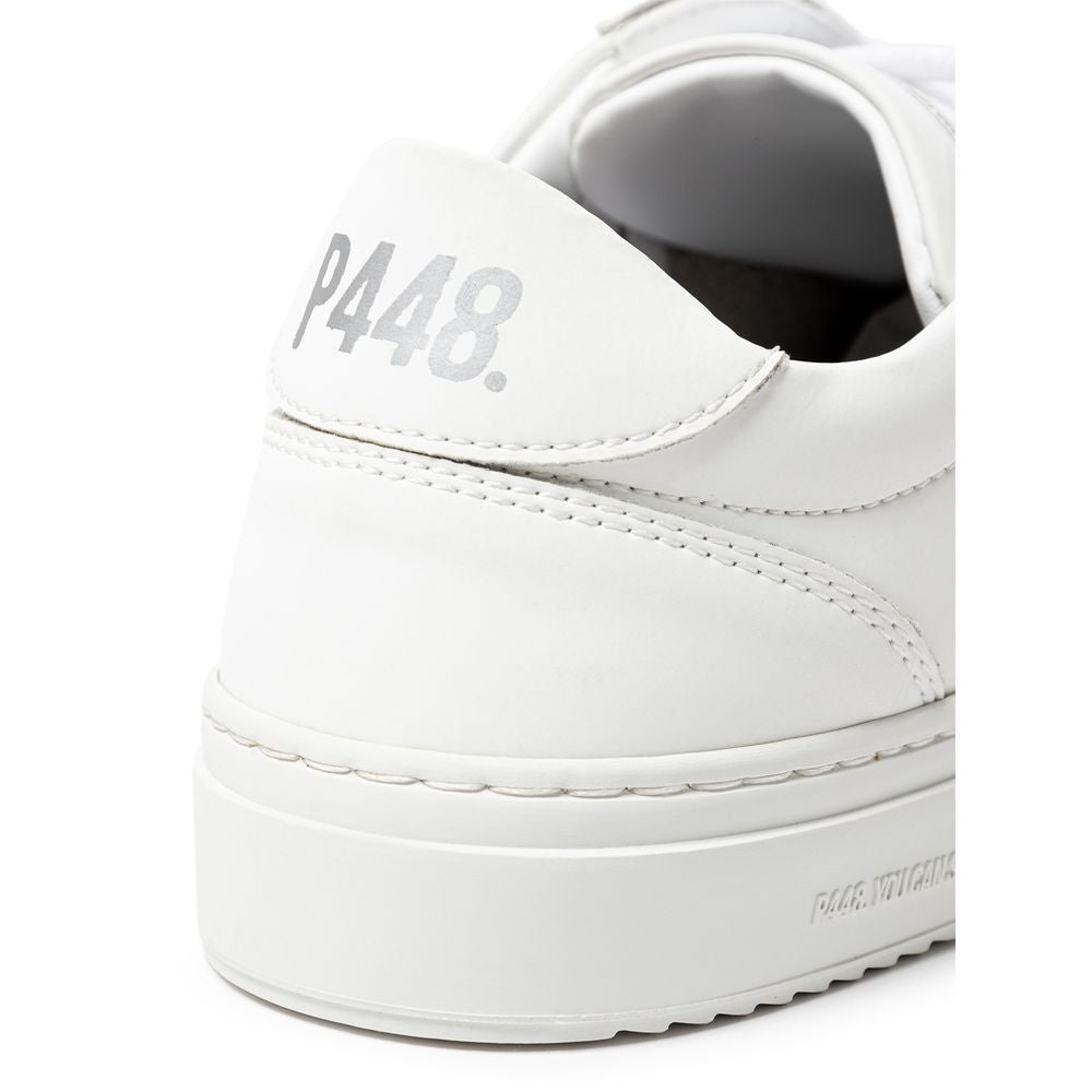 P448 Weißes Leder Sneaker