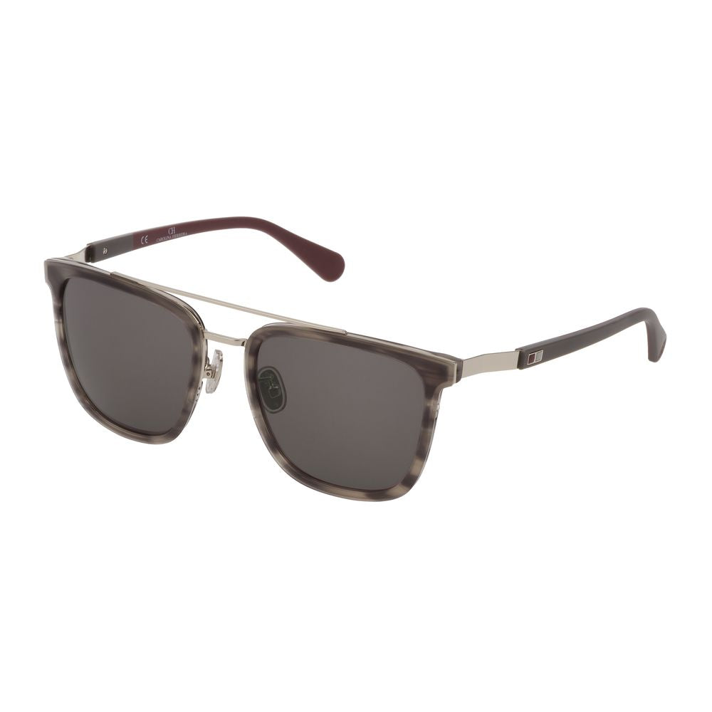 Carolina Herrera Graue Sonnenbrille aus Acetat und Metall