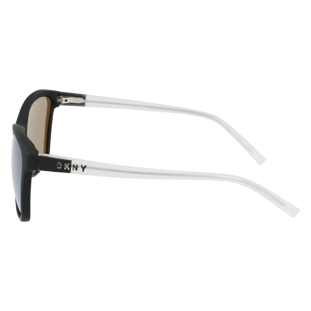 DKNY Schwarze Plastiksonnenbrille