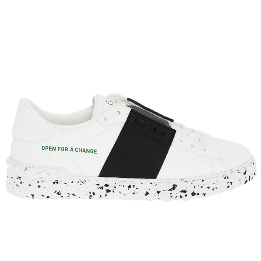 Valentino Garavani Weißes Leder Di Kalbsleder Sneaker