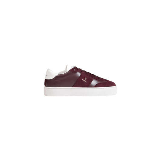 Furla Bordeaux Leder Sneaker