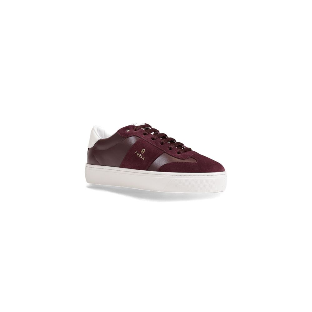 Furla Bordeaux Leder Sneaker