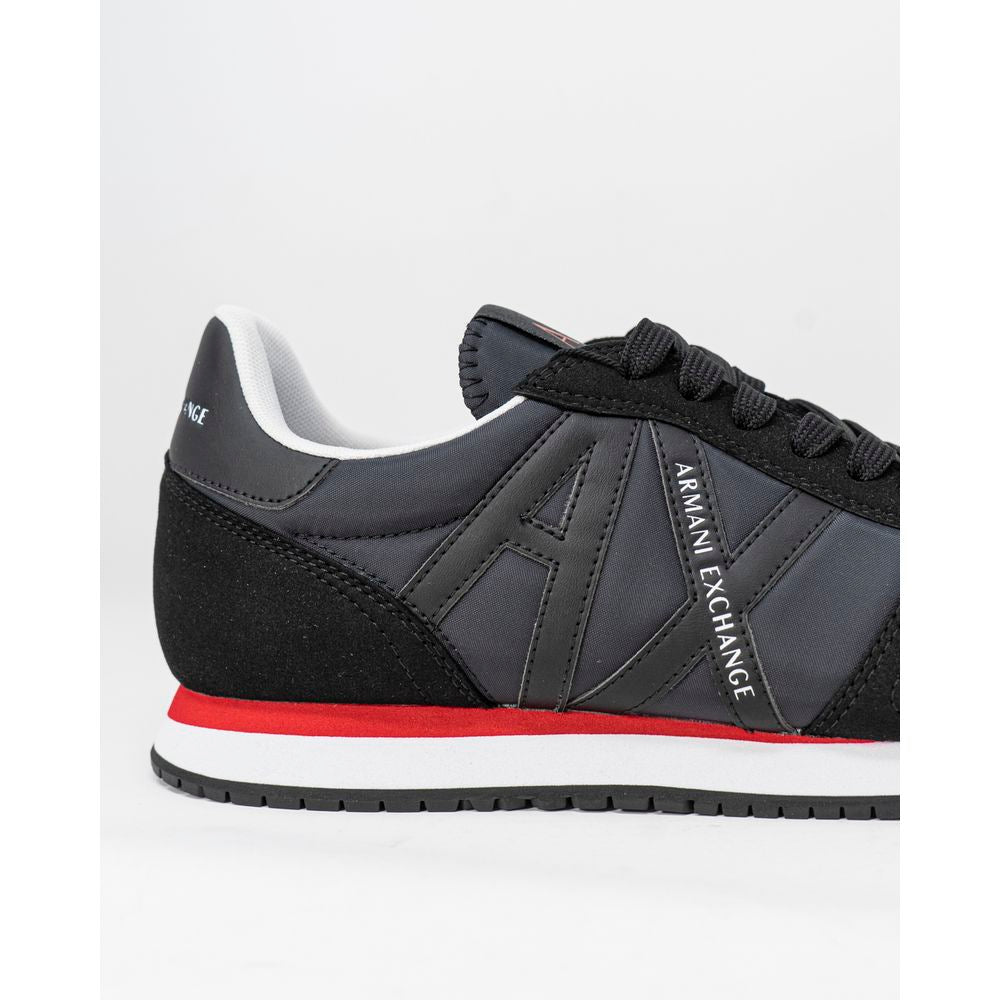 Armani Exchange Schwarzer Polyester Sneaker