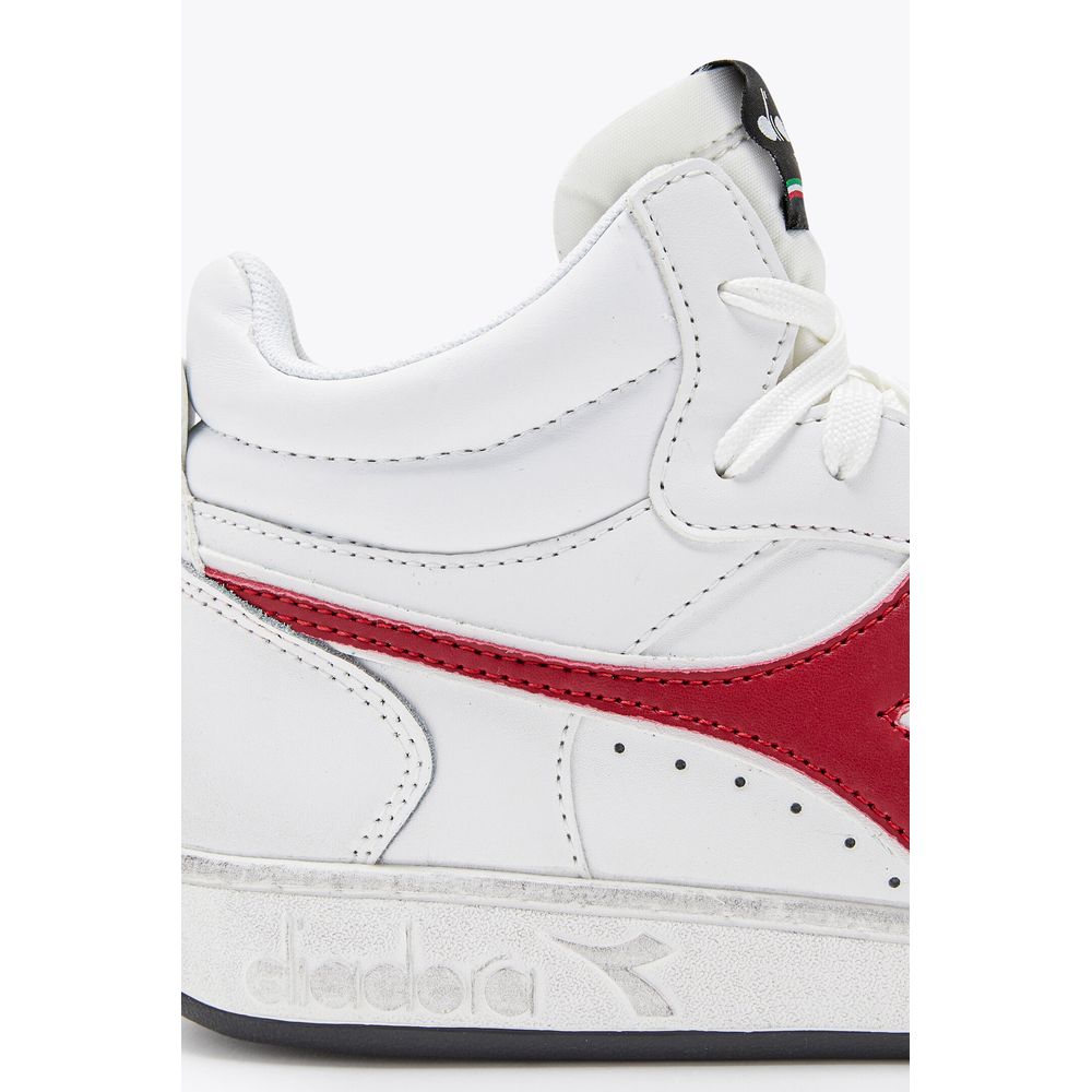 Diadora Rote Leder-Sneaker