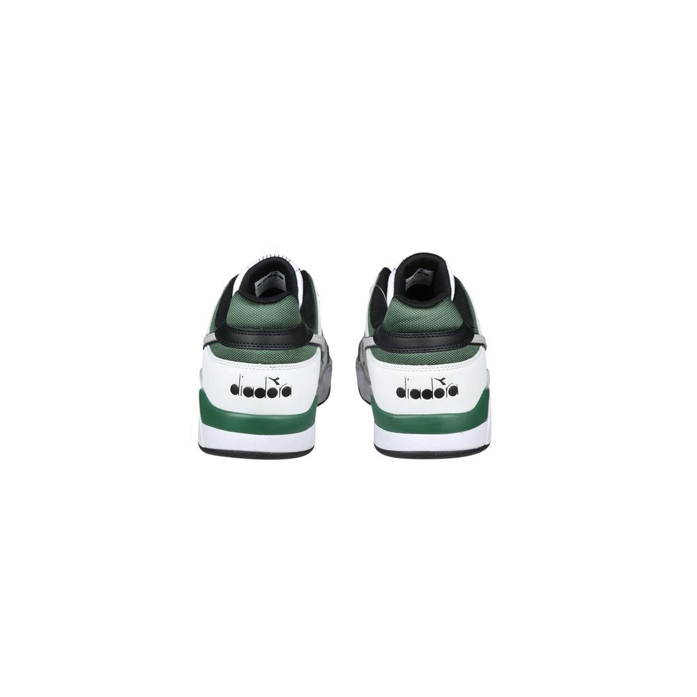 Diadora Grüner Leder-Sneaker