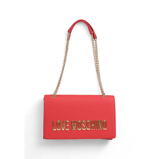 Love Moschino Rote Polyethylen-Handtasche