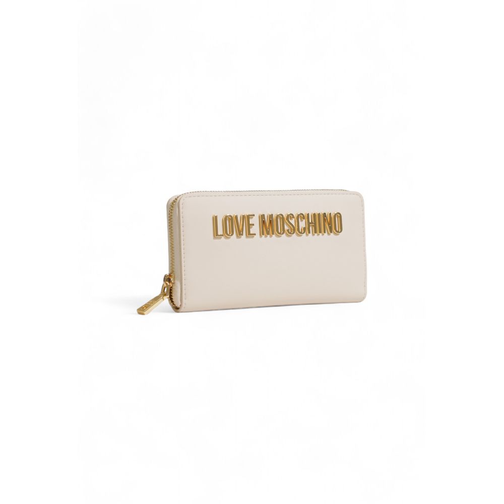 Love Moschino Beige Polyethylen Brieftasche