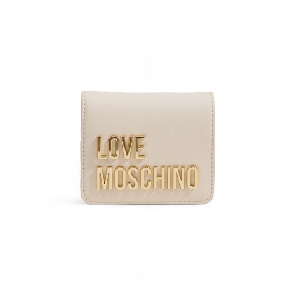 Love Moschino Beige Polyethylen Brieftasche