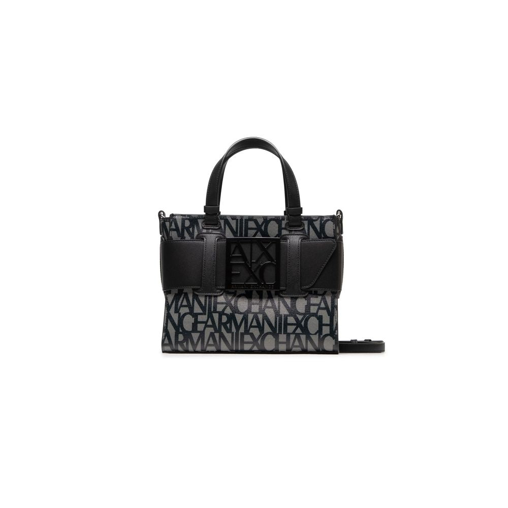 Armani Exchange Schwarze Polyethylen-Handtasche