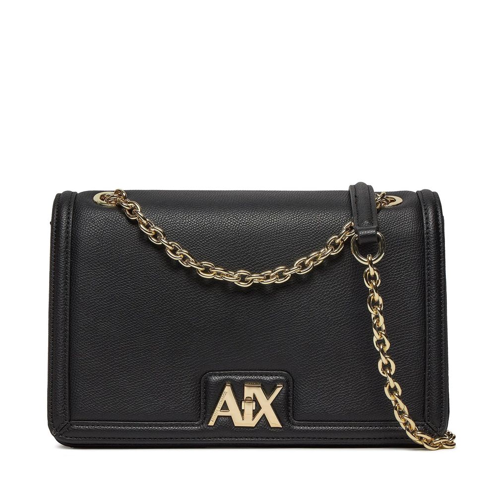 Armani Exchange Schwarze Polyethylen-Handtasche