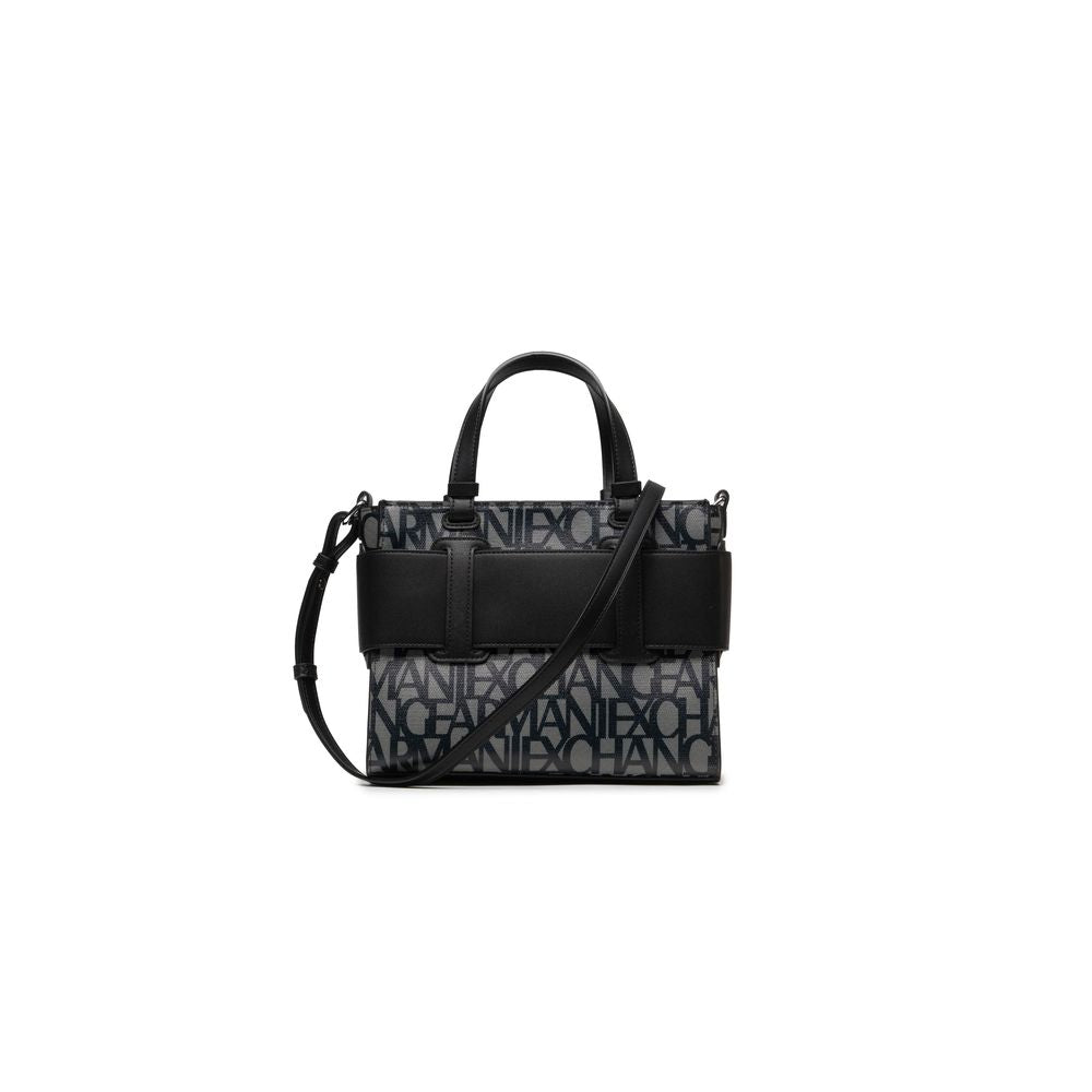 Armani Exchange Schwarze Polyethylen-Handtasche