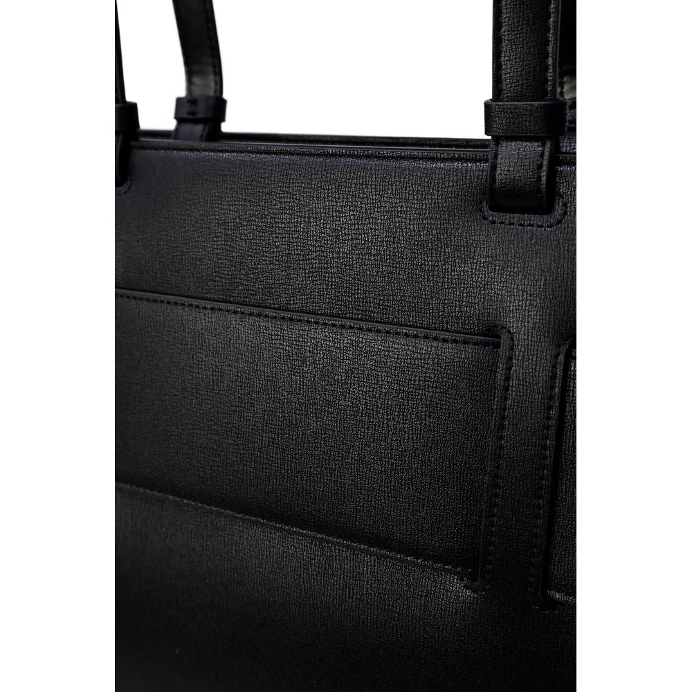 Armani Exchange Schwarze Polyethylen-Handtasche