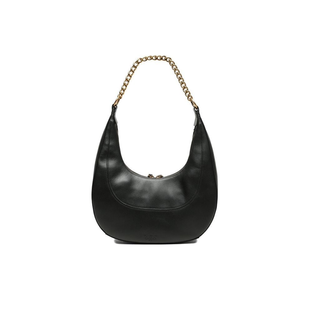 PINKO Schwarze Lederhandtasche