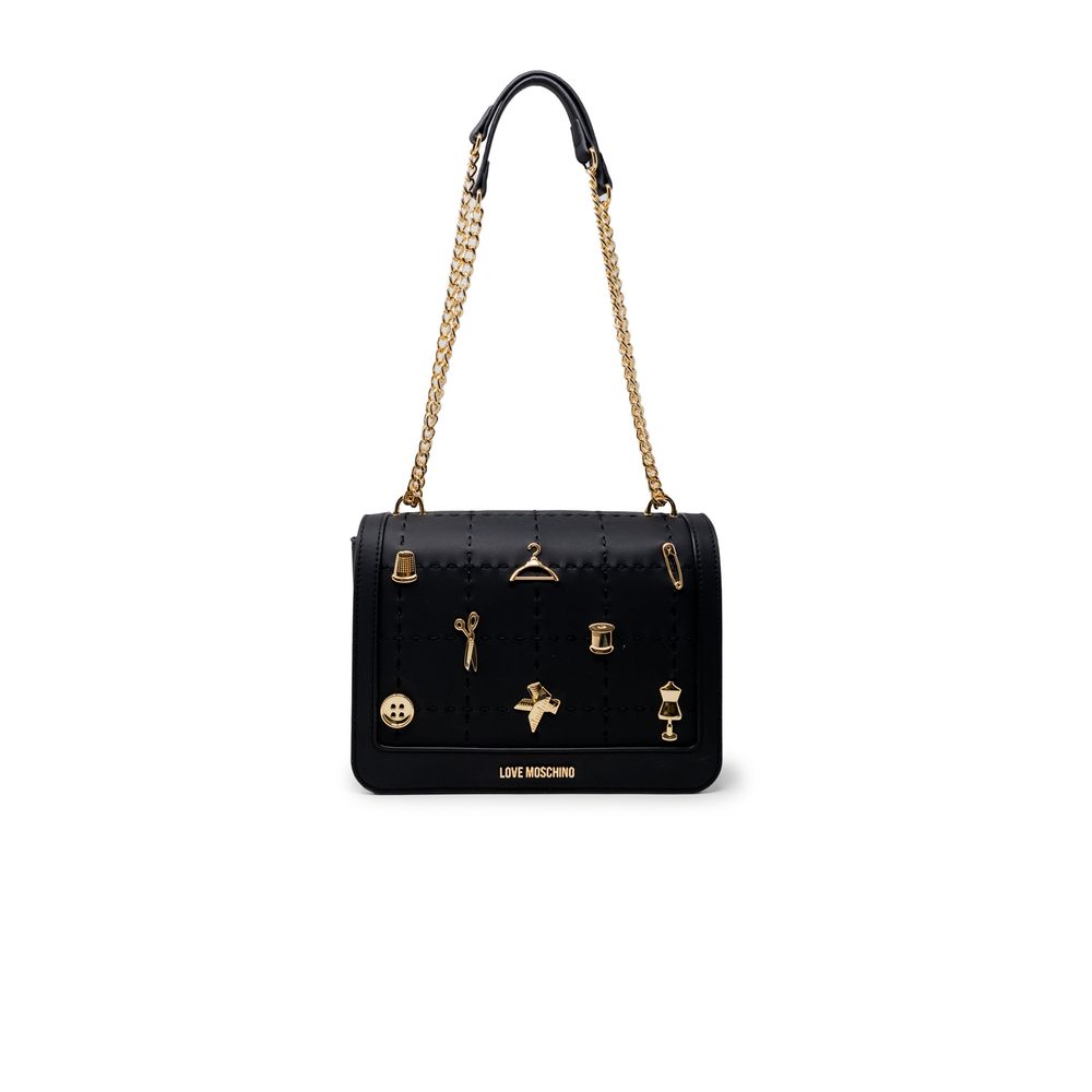 Love Moschino Schwarze Polyethylen-Handtasche