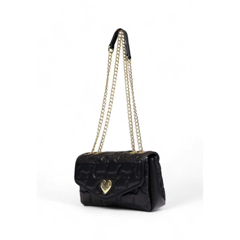 Love Moschino Schwarze Polyethylen-Handtasche