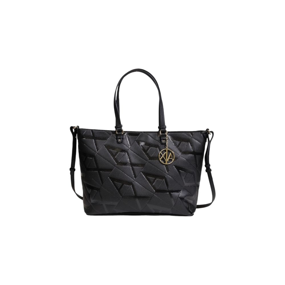 Armani Exchange Schwarze Polyethylen-Handtasche