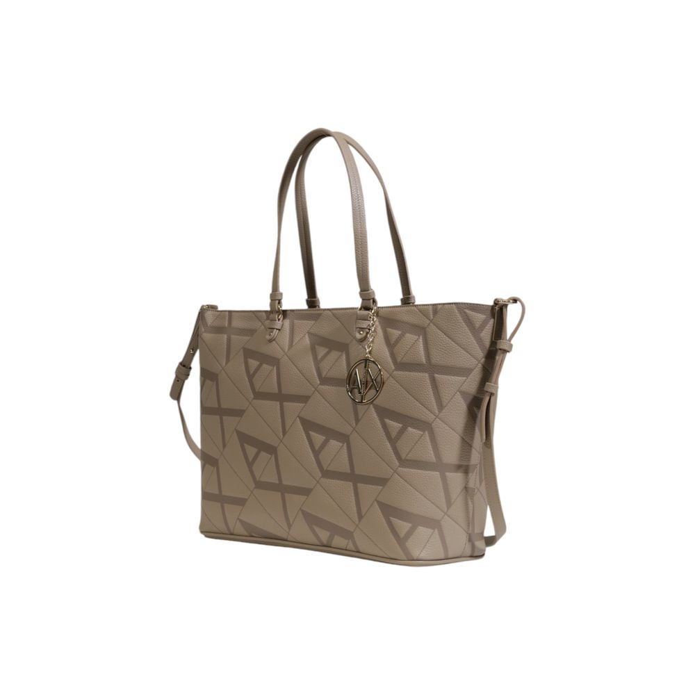 Armani Exchange Beige Polyethylen Handtasche