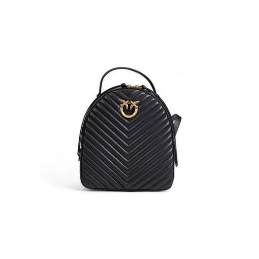 PINKO Schwarzer Lederrucksack