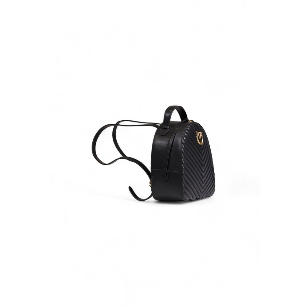 PINKO Schwarzer Lederrucksack