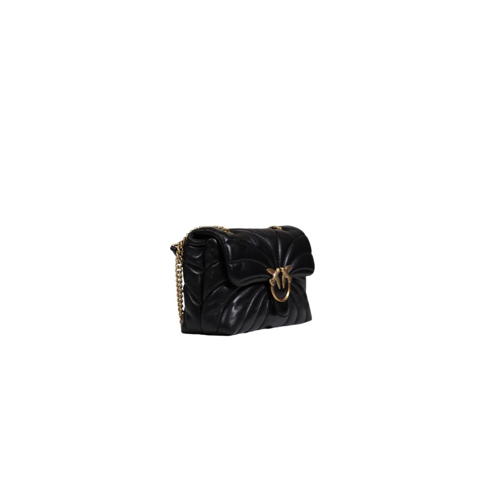 PINKO Schwarze Lederhandtasche