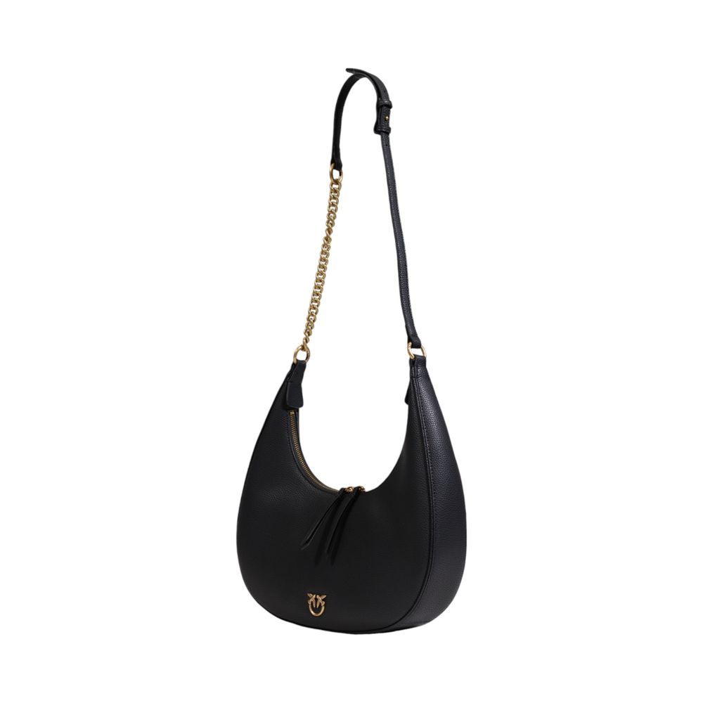 PINKO Schwarze Lederhandtasche