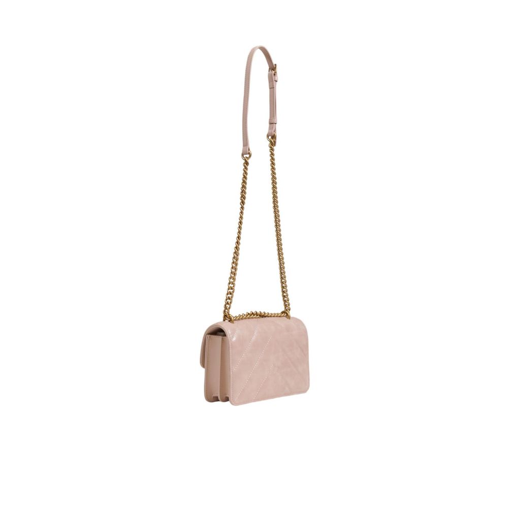 PINKO Rosa Lederhandtasche