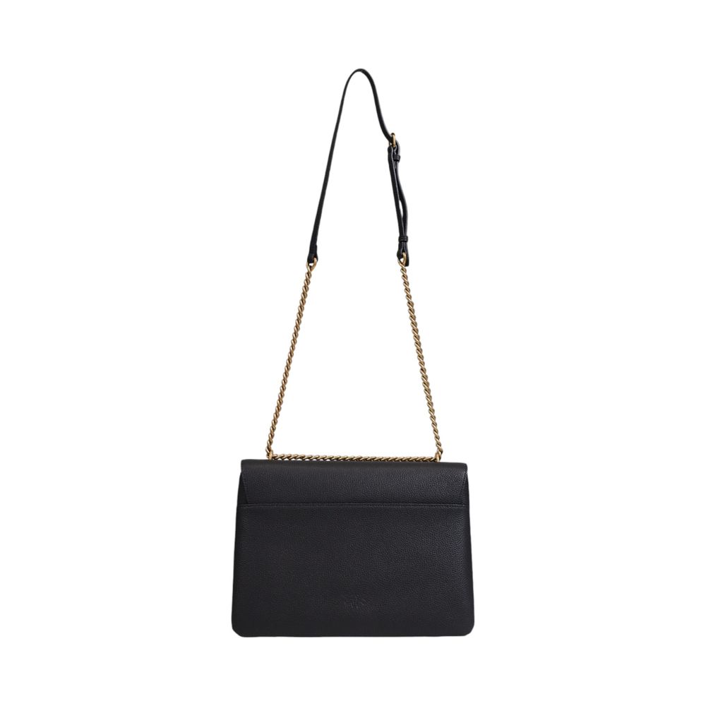 PINKO Schwarze Lederhandtasche