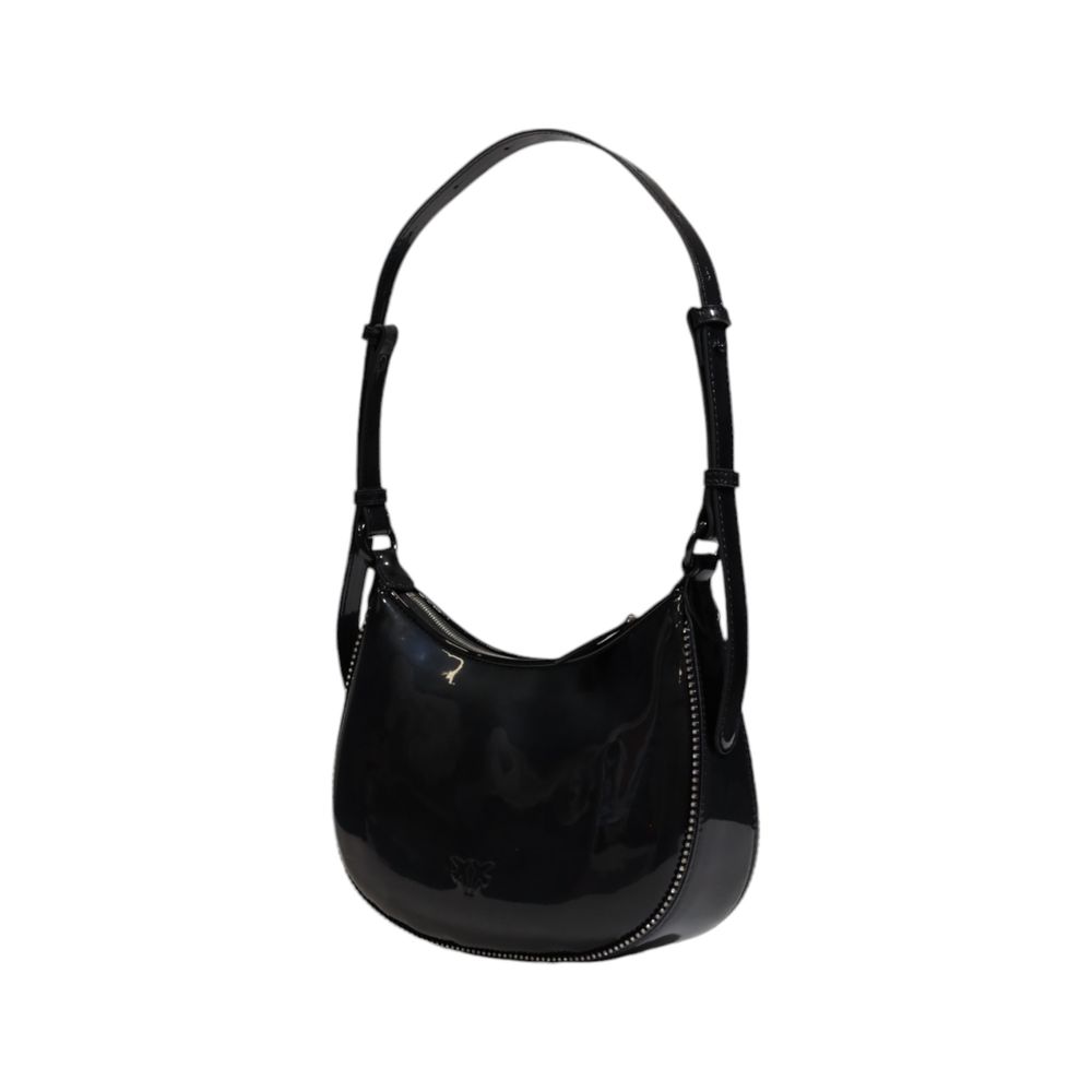 PINKO Schwarze Lederhandtasche