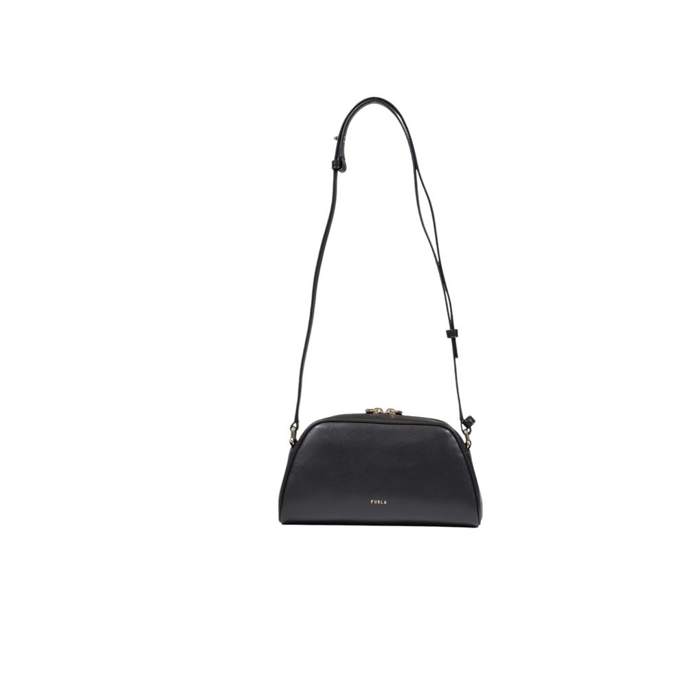 Furla Schwarze Lederhandtasche