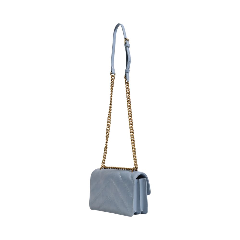 PINKO Blaue Lederhandtasche