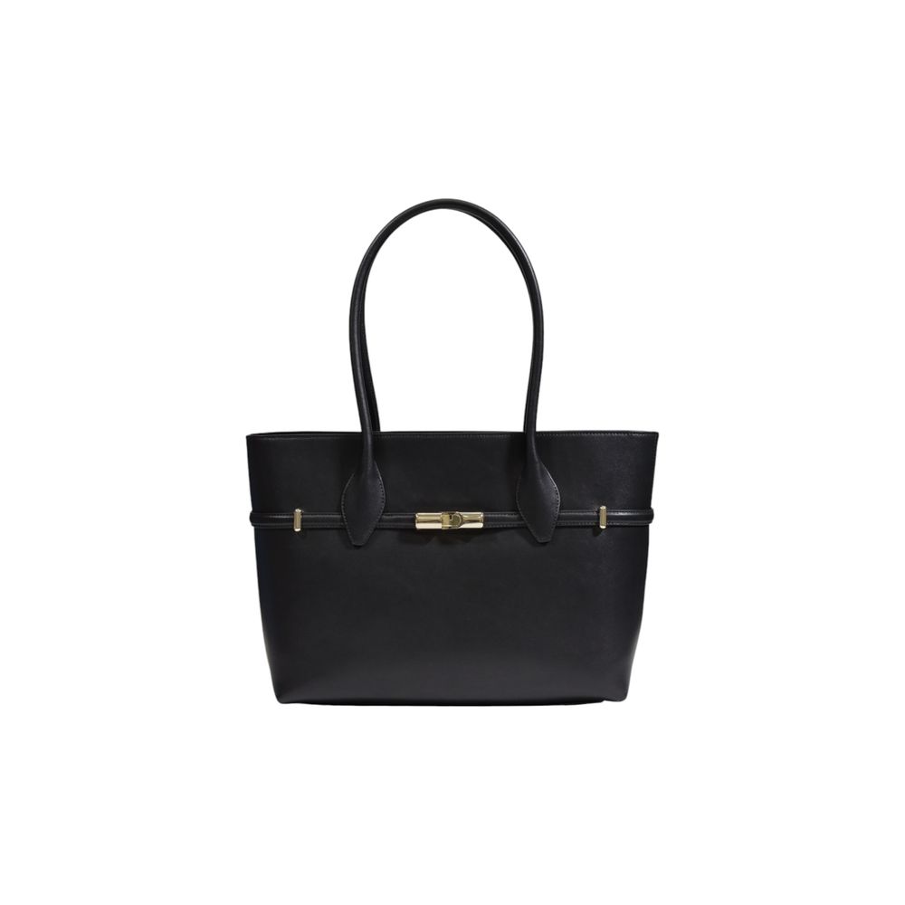 Furla Schwarze Lederhandtasche