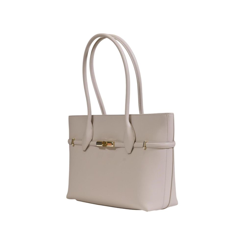 Furla Graue Lederhandtasche