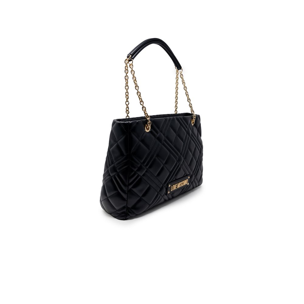 Love Moschino Schwarze Polyethylen-Handtasche